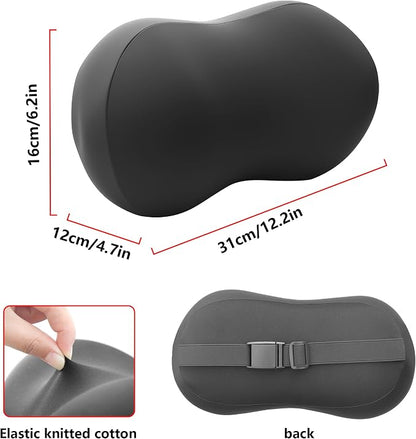 Car Headrest Pillow for Neck Support Memory Foam Car Neck Pillow Universal Fit Head Rest Travel Pillow Car Pillow for Pain Relief While Driving Black 2pc