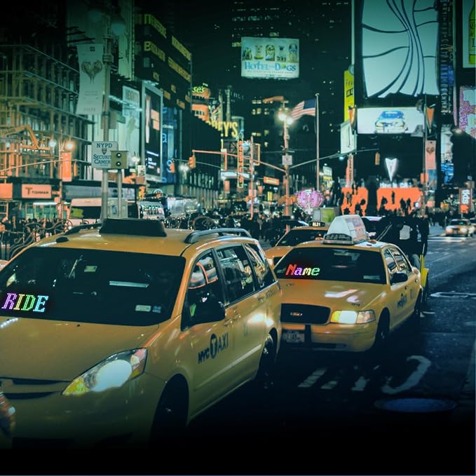 GOTUS LED Light Signs for Car,Programmable Flexible LED Sign,Bluetooth APP Control,Custom Text, Patterns, Animations