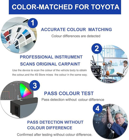 Wind Chill Pearl(089) Touch Up Paint for Toyota-Exact Match–Chips and Nicks Car Paint Scratch Repair Kit Automotive Paint Pen for Avalon/RAV4/Camry/Corolla/Highlander/Prius/Sequoia/Sienna/Tacoma