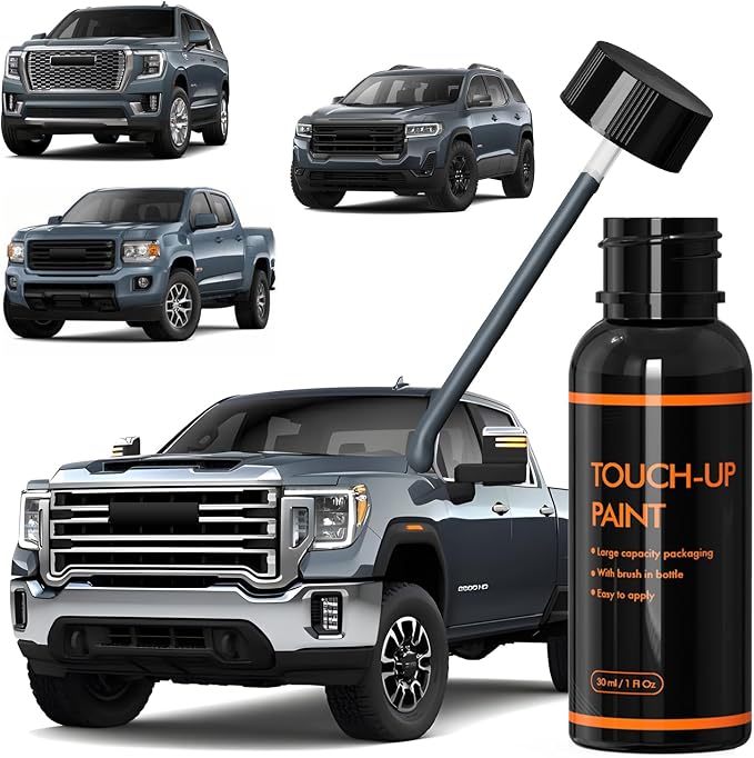 GJI/WA626D Shadow Gray/Dark Sky Touch Up Paint Compatible With GMC, DIY Car Paint Scratch Repair Kit, Automotive Paints, Quick & Easy Fix Scratch Repair for Sierra/Yukon/Acadia/Canyon/Savana