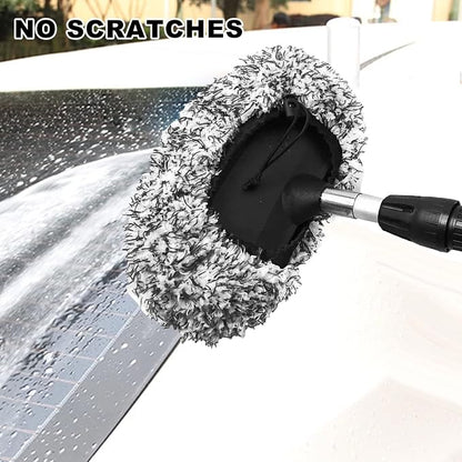 2 Pieces Brush Cover, Wash Mitt Car Brush Cover for Car Wash Brushes,Microfibre Car Brush Cover,SB Wash Brush Cover for Washing Park/Wash, Gentle Car Sponge-Black