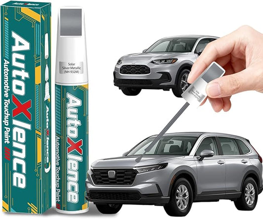 Solar Silver Metallic(NH-932M) Touch Up Paint Compatible with Honda Car Paint Pen Scratch Repair Automotive Scratch Remover Fix Exact Color Match