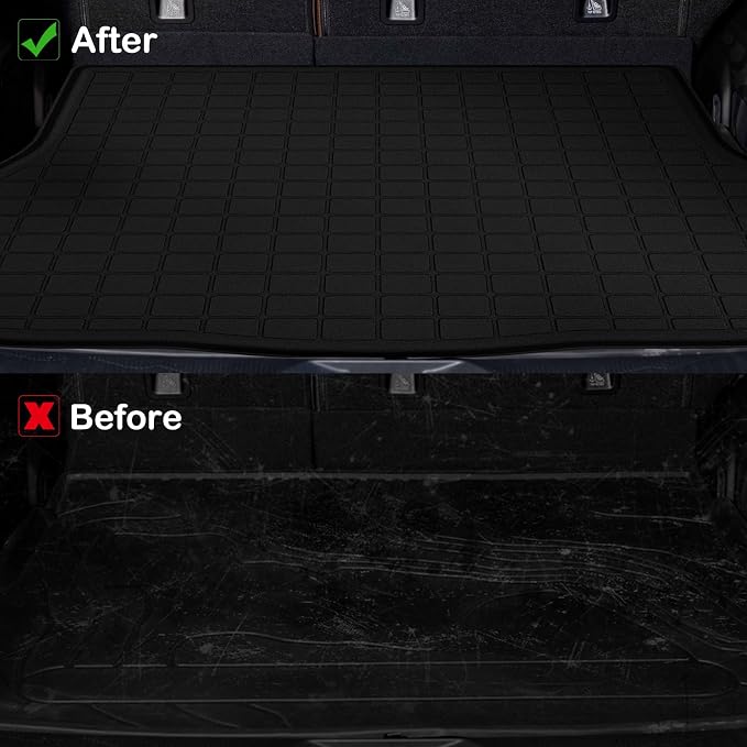 Floor Mats for 2011-2016 Hyundai Elantra Upgrade Trunk Mat All Weather TPE Floor Liners Fit for Hyundai Elantra 1st & 2nd Row and Cargo Liner Anti-Slip Full Set Car Mats(Not Fit GT or Touring Models)