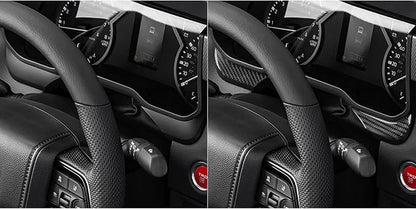 NVCNX Real Premium Carbon Fiber for Toyota Tundra 2022-2026 / Sequoia 2023-2026 2024 2025 Truck Pickup SUV Car Dash Instrument Cluster Cover Interior Trim Accessories Thick Overlay Sticker Decal 2PCs