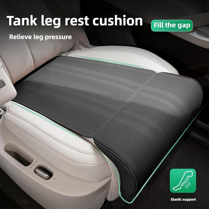 Car Seat Leg Support Extension Cushion for Car Driver Seat Extender Pad Leg Support Seat Pillow For Auid Q5 BMW X5 Toyota RAV4 Ford F150 Hyundai Tucson Honda CRV etc Universal Seat Cushion (Black)