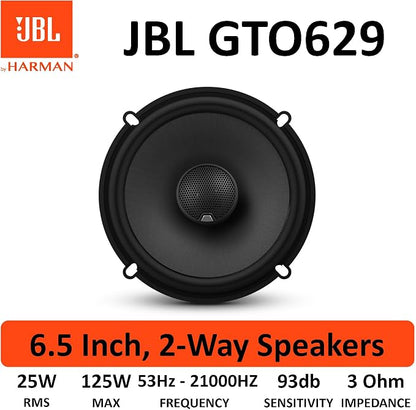 JBL GTO629 Premium 6.5-Inch Co-Axial Speaker - Set of 2