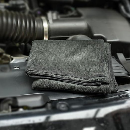 SPTA Car Microfiber Towels, Sport & Workout Towel - Gym, Exercise, Fitness, Spa, Ultra Soft, Super Absorbent, Fast Drying Premium Microfiber, 320gsm, 16in x 27in, Midnight (3-Pack)-MT036