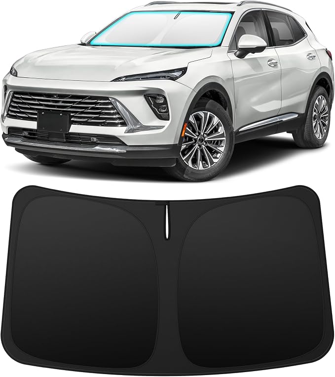 INSAUTO Custom Fit Windshield Sun Shade Accessories for Buick Envision 2021-2026, Foldable Front Window Sunshade, UV & Heat Reflector, Keeps Interior Cool, Includes Storage Bag