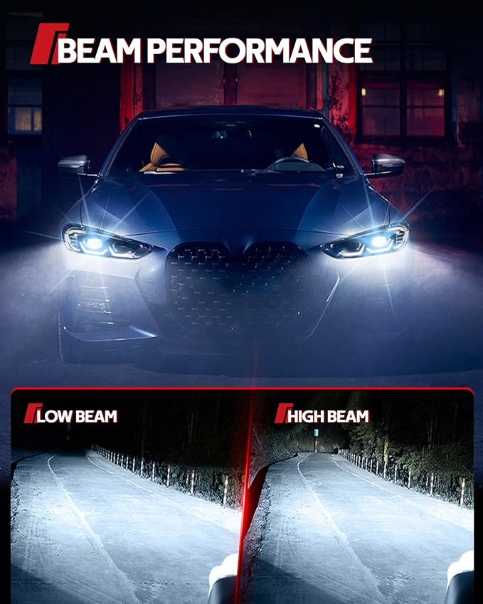 Torchbeam D3S HID Headlight Bulbs, 8000K White Blue, High/Low Beam, 66340 42403 42302 (42403C1) Xenon Replacement Bulbs with Metal Stents Base, Pack of 2