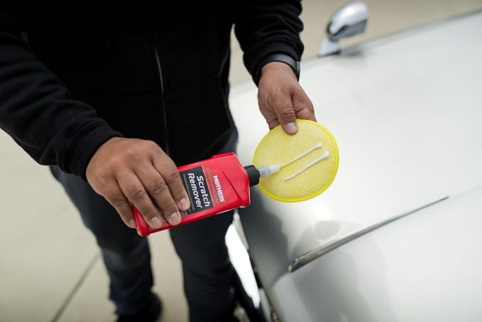 Mothers California Gold Scratch Remover, 8 oz. – Safely & Effectively Eliminates Light Scratches, Scuffs & Transfers from Paint & Clearcoat, Restores Shine Around Handles and High-Touch Areas (08408)