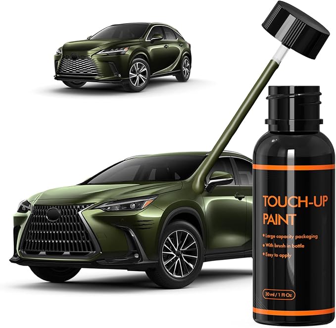6X4 Nori Green Touch Up Paint for Lexus, DIY Car Paint Scratch Repair Kit, Automotive Paints, Quick & Easy Fix Scratch Repair for UX/NX/LX/LC/RX/GX