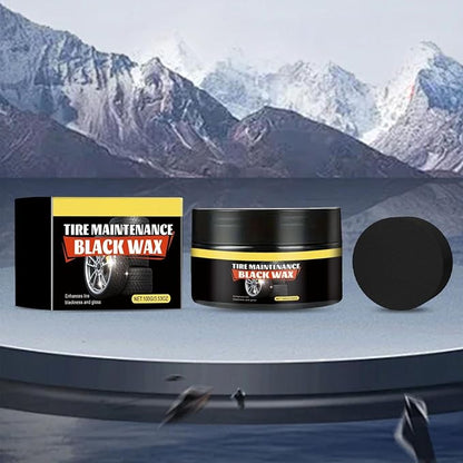 Tire Shine Spray - 100g Black Wax Protectant - Tire Coating For Car, Car Truck SUV Maintenance Detailing Trim Protection Garage