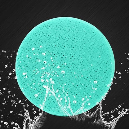 CARROAD 7pc 6.5 Inch Patterned Polishing Pads Kit - Microfiber & Foam Buffing Pads for Orbital/DA Polisher - Scratch & Swirl Removal - Hook & Loop Backing - Washable & Reusable