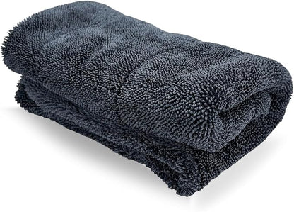 Microfiber Towels for Cars, 15.7"x15.7" 1200 GSM Ultra Thick Soft Car Detailing Drying Towel, Super Absorbent Double Twisted Loop Cloth Cleaning Towel for Car Truck SUV
