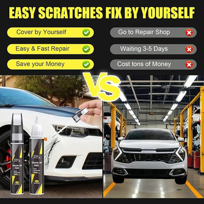 XNA Steel Gray(KLG) for KIA Touch Up Paint, 2 in 1 Car Scratch Remover with Pen Tip and Brush, Exact Color-Matched for Car Paint Scratch Repair, Quick & Easy Fix Chips and Nicks