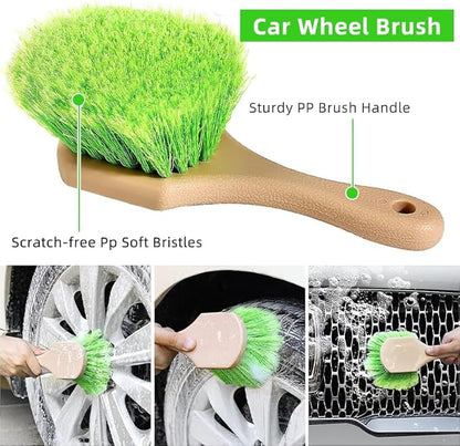 62" Car Wash Brush with Long Handle Chenille Microfiber Car Wash Mop Mitt, Wheel Brush, Windshield Window Squeegee, Car Duster Microfiber Towel, Gloves, for Cleaning Cars, RV, Truck, Boat