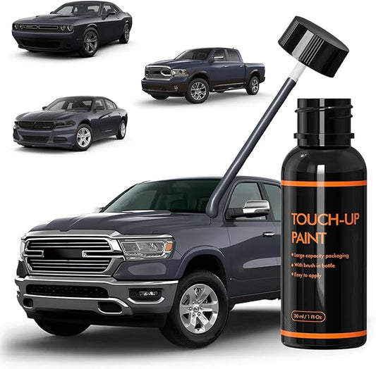 PAR/KAR Maximum Steel Touch Up Paint for Dodge, DIY Car Paint Scratch Repair Kit, Automotive Paints, Quick Easy Fix Scratch Repair Compatible with RAM/Challenger/Durango/Charger/Grand Caravan