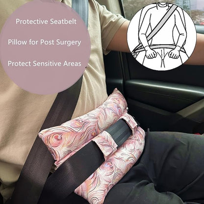 KANICER Post Heart Surgery Seatbelt Pillow, Mastectomy Pillow, Port Pillows for Chemo Patients, Hysterectomy Must Haves, Heart Surgery C-Section Recovery