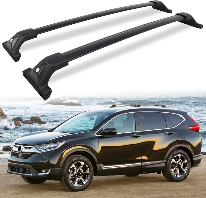 Aluminum Roof Rack Cross Bars with Lock Fit for Honda CRV CR-V 2017-2022, 330lbs Crossbars Anti-Wobble & Wind Noise Reduction Heavy Duty Cargo Carrier Accessories