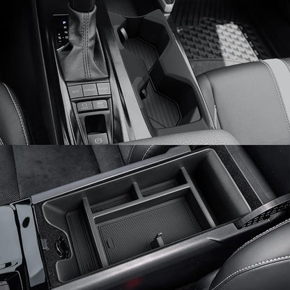 CDEFG 2Pcs for 2025 2026 Toyota Camry Center Console Organizer for 2025 2026 Toyota Camry Accessories Middle Console Organizer Armrest Storage Box & Cup Holder