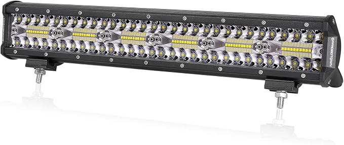 OFFROADTOWN 18inch LED Light Bar Off Road Driving Lights Fog Light Waterproof Work Light Bumper Lights for Truck Pickup UTV SUV Bronco Can-Am
