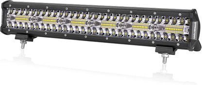 OFFROADTOWN 18inch LED Light Bar Off Road Driving Lights Fog Light Waterproof Work Light Bumper Lights for Truck Pickup UTV SUV Bronco Can-Am