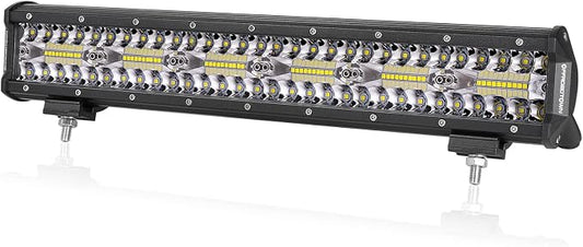 OFFROADTOWN 18inch LED Light Bar Off Road Driving Lights Fog Light Waterproof Work Light Bumper Lights for Truck Pickup UTV SUV Bronco Can-Am