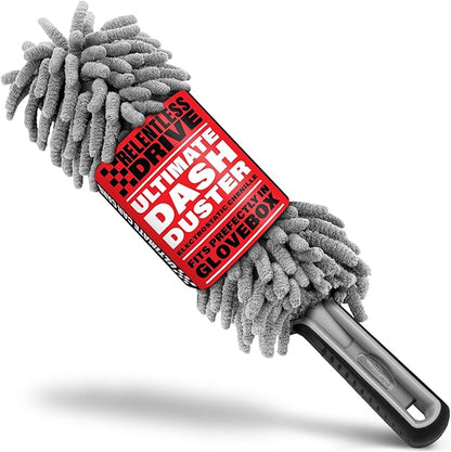 Relentless Drive Car Duster Interior 14" – Ultimate Dash Duster for Women & Men, Chenille Car Accessories Interior, Lint & Scratch-Free