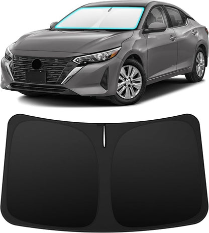 INSAUTO Custom Fit Windshield Sun Shade Accessories for Nissan Sentra 2020-2025, Foldable Front Window Sunshade, UV & Heat Reflector, Keeps Interior Cool, Includes Storage Bag