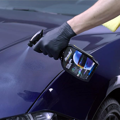 Formula 1 Color Wax Spray for Blue Cars, Gives Ceramic Water Beading Protection and Ultimate Shiny Finish, Fills Minor Scratches with Color-Match Pigment, 23 oz