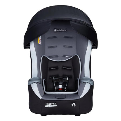 Baby Trend 3-in-1 Infant Car Seat with 5-Point Safety Harness, Adjustable Canopy, and Soft Fabric Seat, Trooper Plus, Dash Twilight - Convertible Travel System & Support for Babies & Toddlers