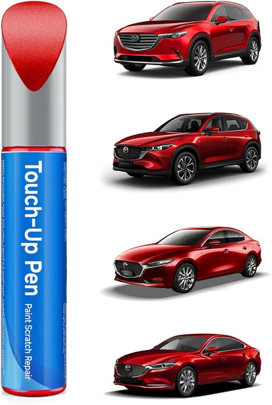 46V Soul Red Crystal Metallic Tricoat Touch Up Paint Compatible with Mazda Exact Match Touch Up Paint Car Scratch Repair