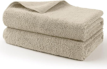 HOMEXCEL Professional Large Microfiber Car Drying Towels 2 Pack, Lint Free, Scratch Free, Highly Absorbent Drying Towel for Cars, SUVs, RVs, Trucks, and Boats,31" x 24",Brown