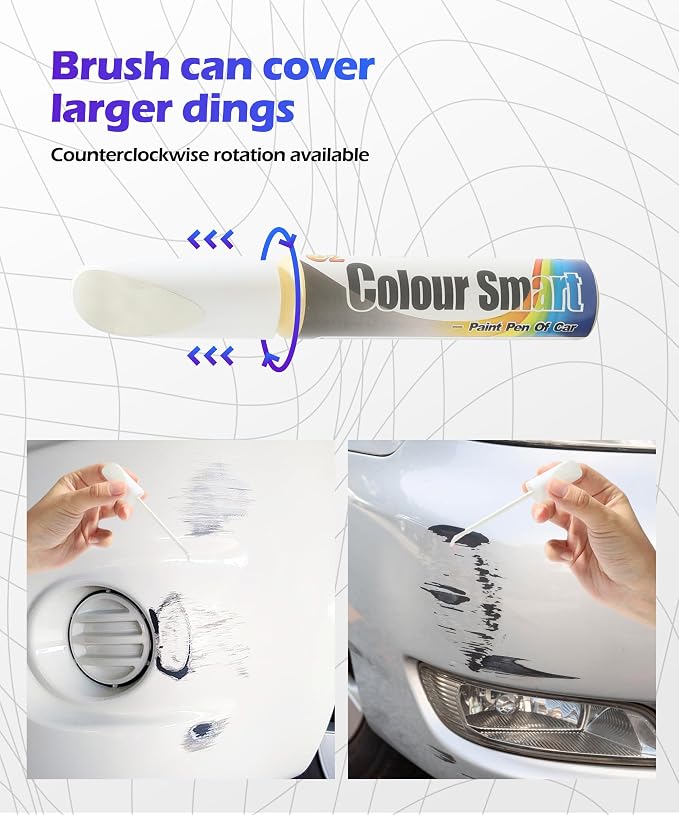 SCUARI Touch Up Paint Pen,Car Paint Pen,Car Paint Scratch Repair,Car Accessories Car Scratch Remover Pen,Car Touch Up Paint,Car Paint Scratch Repair,Paint Pen for Cars Paint Scratch Repair (White)