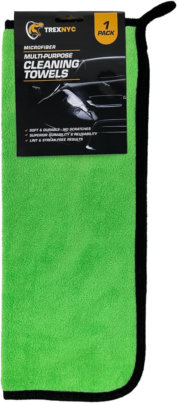 Microfiber Cleaning Cloth Set - Soft & Durable Cleaning Towels with Superior Durability & Reusability (1 Pack, Cleaning Towels, 1 Count)