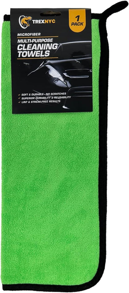 Microfiber Cleaning Cloth Set - Soft & Durable Cleaning Towels with Superior Durability & Reusability (1 Pack, Cleaning Towels, 1 Count)