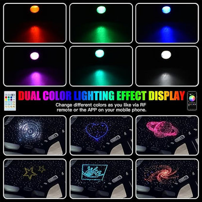 Twinkle Starlight Headliner Light-1000pcs* 0.02in* 9.8ft Fibers kit | Twinkle Effect,APP/Remote Control ,Sound Activated ,Muisc Sync ,for Car Home Star Ceiling Decor