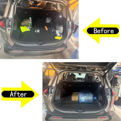 2 Pcs Trunk Organizer Cargo Net Suitable for 2026 Toyota RAV4 Hybrid LE Limited SE Woodland Edition XLE Premium XSE Plug-ln GRSport,Envelope Style&Rear Trunk Floor Style Cargo Net Car Trunk