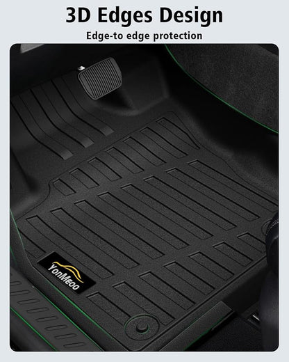 Floor Mats Fit for Forester Hybrid 2025 2026 Trunk Mat with Backrest Mat All Weather TPE Rubber Cargo Liner Back Seat Protector Full Set for Forester 2025 Plug-in Hybrid Accessories, Black