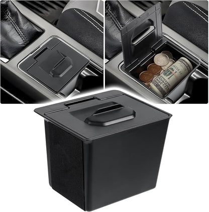Autorder Coin Holder for Toyota Tacoma 2016-2023 Accessories - Armrest Insert Center Console Organizer with Coin Slot - ABS Plastic Secondary Storage Box