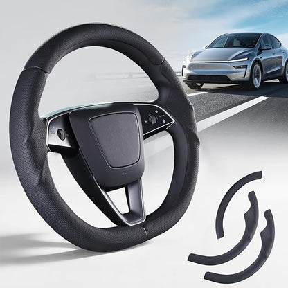 Steering Wheel Cover for Tesla Model Y Juniper (2025- Present) Model 3 Highland (2024- Present), Steering Wheel Accessories for Tesla Model Y Juniper / 3 Highland