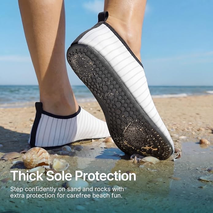 Water Shoes for Women Men Quick-Dry Aqua Socks Swim Beach Outfits Barefoot Yoga Exercise Wear Sport Accessories Pool Camping Must Haves River Hiking Adult Youth Size