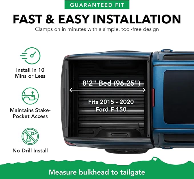 Gator ETX Soft Roll Up Truck Bed Tonneau Cover | 53317 | Fits 2015 - 2020 Ford F-150 8' 2" Bed (97.6")
