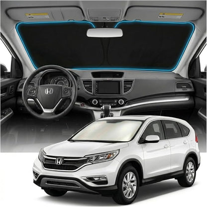 for Honda CRV Sun Shade Windshield Cover - Custom Fit CRV Accessories 2012-2016 Sunshade Foldable UV Protection & Heat Shield Sun Visor Accessories