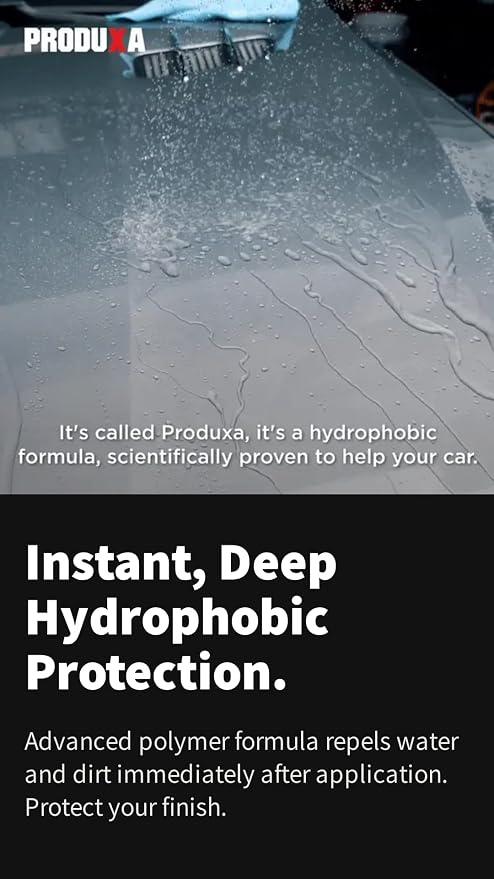 Premium Hydrophobic Waterless Car Detailer Spray-Ceramic Spray Wax, Paint Sealant, UV Protection | All-in-One Car Detailing Kit for Cars, Trucks, Motorcycles & RVs + 5 Microfiber Towels