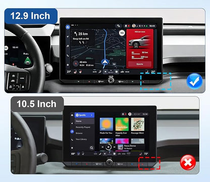 Dashboard Center Console Organizer for RAV4 2026 XSE/Limited Dashboard Storage Box with 1/4 Inch Screw Hole Sunglasses Holder and No-Slip Mat 2026 RAV4 Dashboard Organizer Only Fit 12.9 Inch Screen