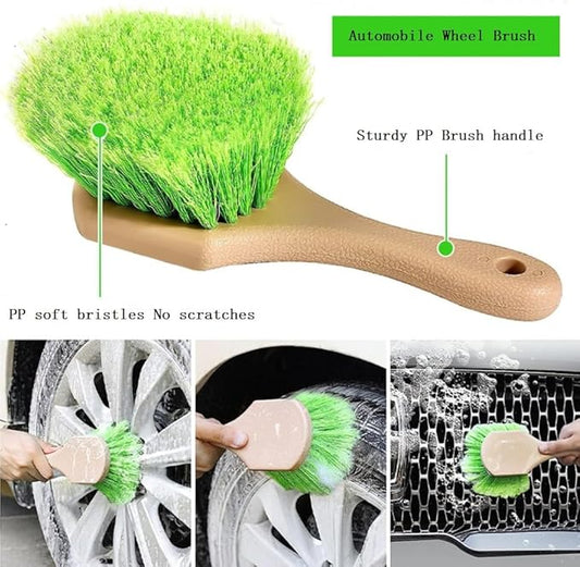 62'' Car Wash Brush Cleaning Kits with Long Handle Foldable Car Wash Brush Windshield Window Squeegee Car Washing Supply Set for All Car