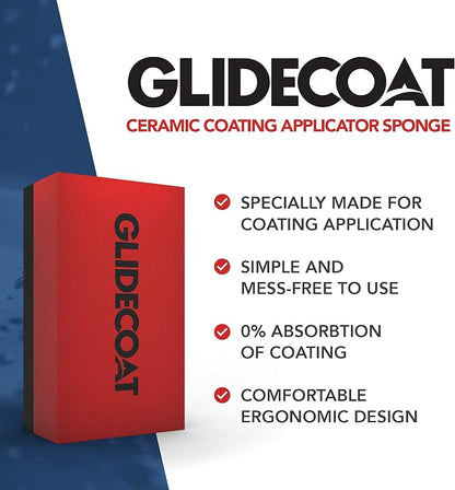 Ceramic Coating Applicator Sponges - Extremely Durable Ceramic Coating Applicator Pad for Detailing Cars, Boats, Motorcycles, RVs, and More - Smooth Application with No Wasted Product! (6)