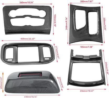 Interior Trim for Dodge Charger 2015-2024 Gear Shift Panel Trim with Console Cover