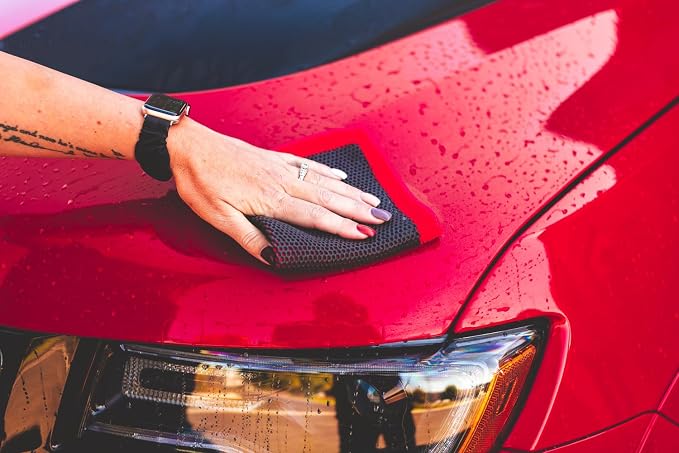 P&S Reset Clay Decontamination Towel – Fine Grade Clay Towel for Car Paint, Removes Fallout, Overspray & Rail Dust, Enhances Gloss & Sealant Bond, 12" x 12